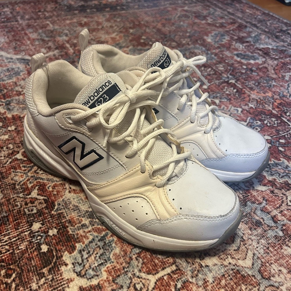 New Balance White Athletic Shoes